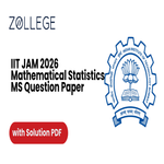 IIT JAM 2026 Mathematical Statistics MS Question Paper with Solutions